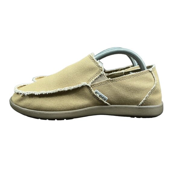 Crocs Santa Cruz Espresso Tan Men's Size 8 - Picture 3 of 8